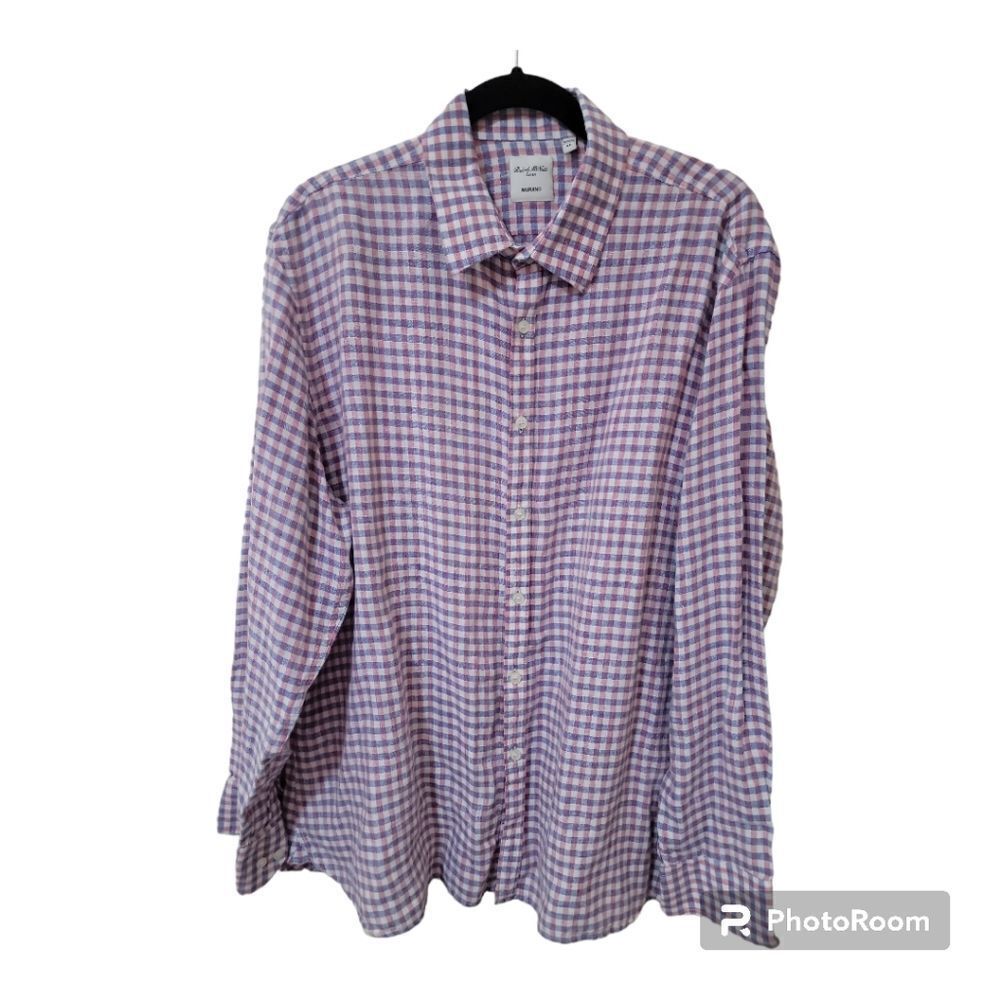 J. Crew Baird McNutt 100 percent Irish linen  buttondown Mens shirt Size XL